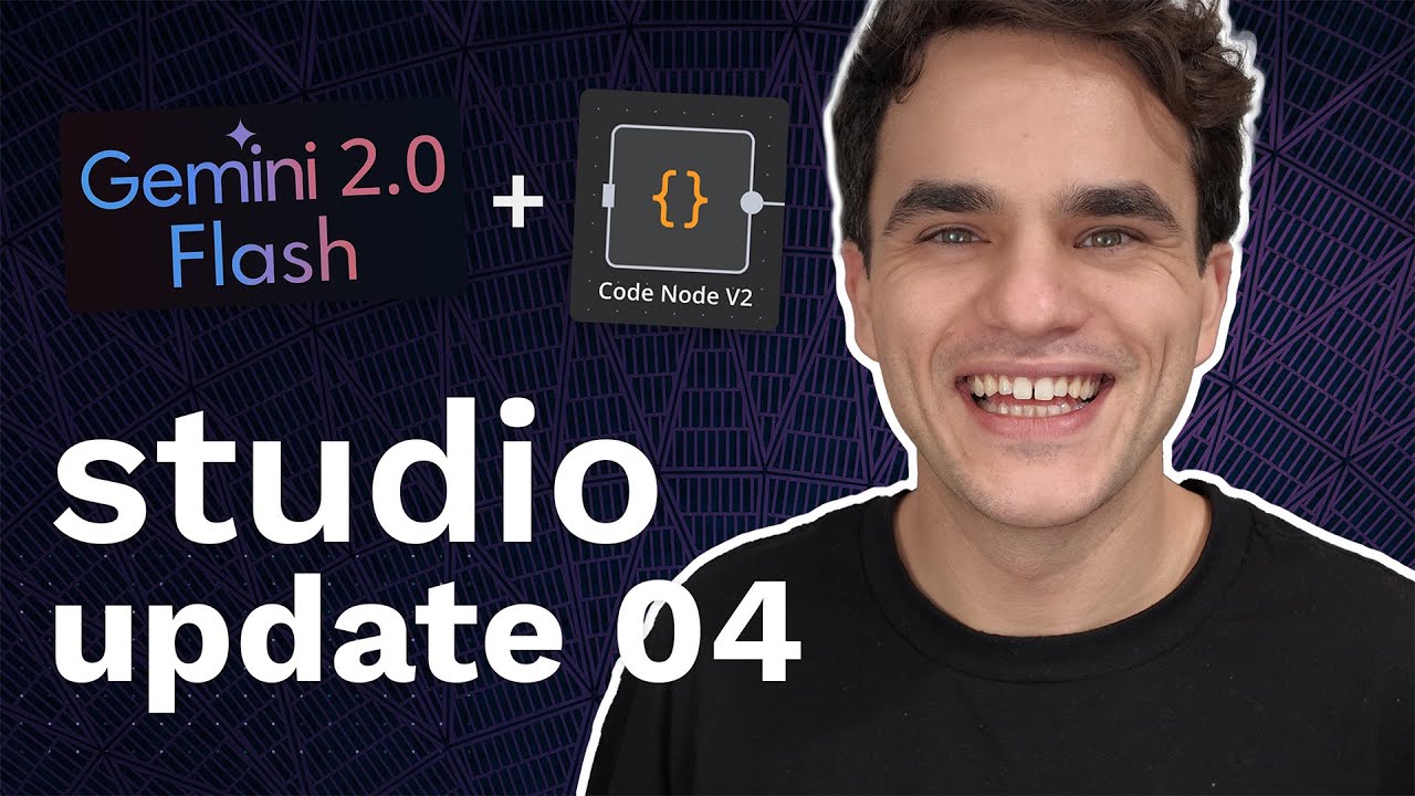 Thumbnail linking to a Studio video demoing the overhauled Code node editing experience